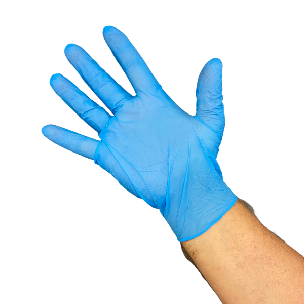 Gants d'examen en nitrile AMMEX Indigo, 3 mil, sans latex, sans poudre,  texturés, jetables, non stériles, sans danger pour les aliments 