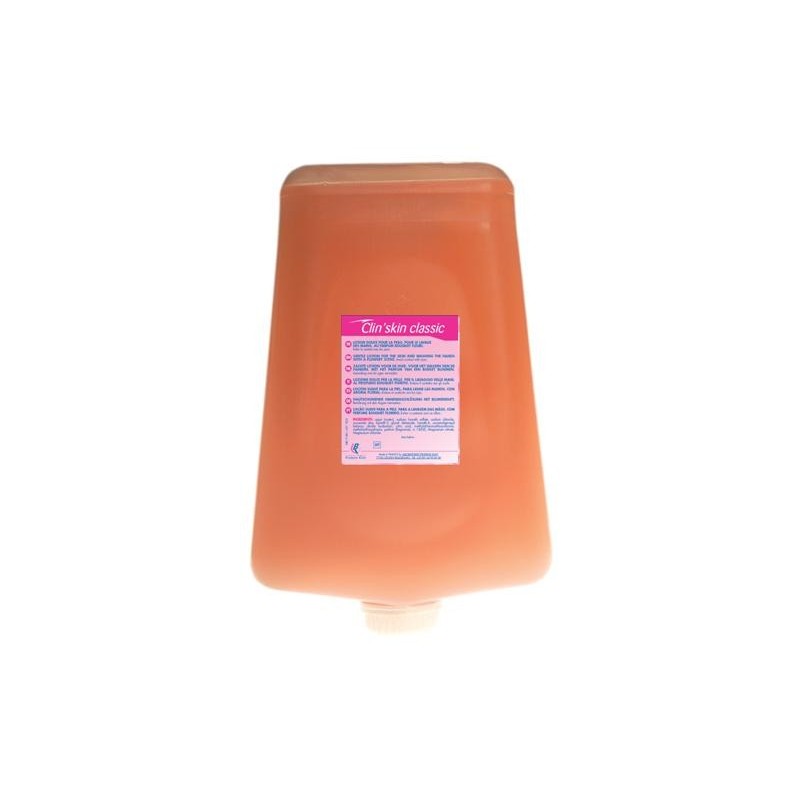 Savon crème corps/cheveux rose parfum fleuri cartouche de 2L