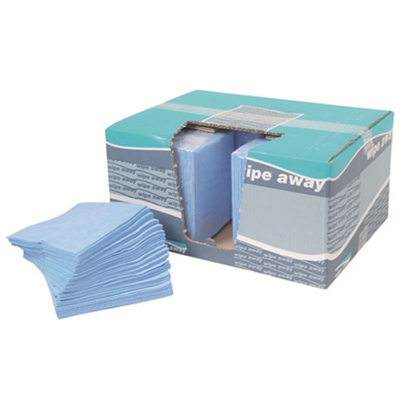 Chiffon non-tissé Ikatex - Boîte distributrice - 500 formats Bleu