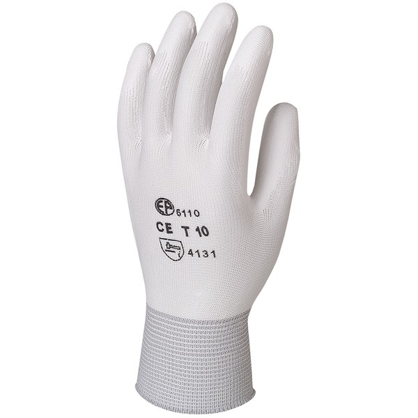 Gants latex sur jersey coton avec main adhérisée - tailles L à XL