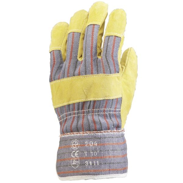 GANTS MENAGE DOUBLE COULEUR JAUNE VERT