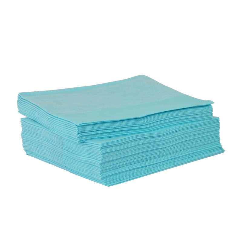 Chiffon non tissé bleu résistant paquet de 50 feuilles