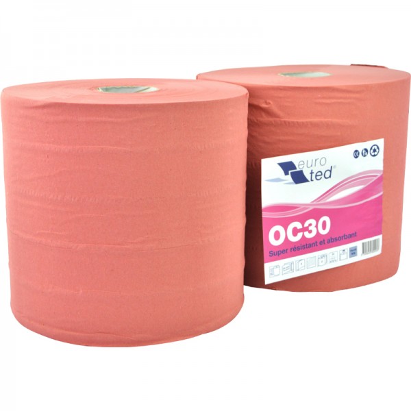 Bobine de papier texturé industrielle essuie main absorbant 500 mètres