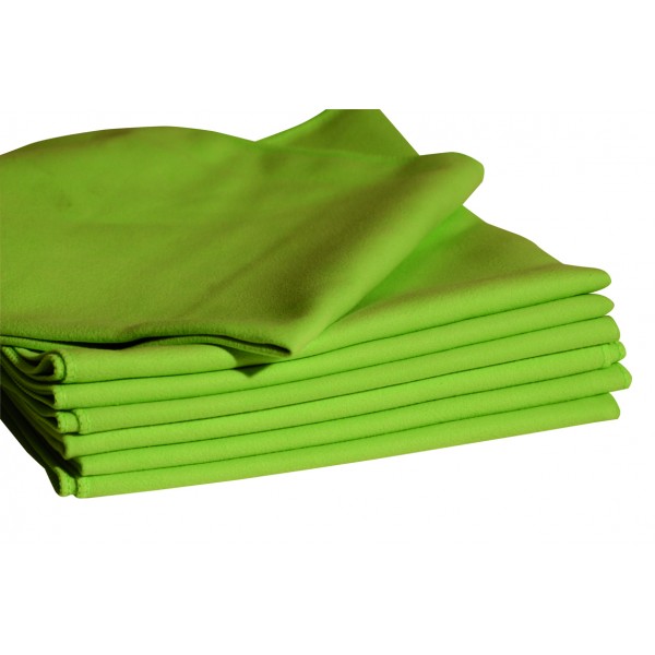 Chiffon microfibre vert chamois multi-usage 40 x 40 cm