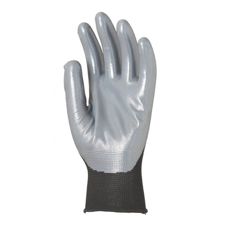 Gants Manutention polyam gris - paume Nitrile gris mousse - COVERGUARD -  MisterMateriaux