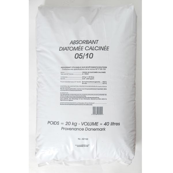 Terre de diatomée rouge super absorbant industriel de 40L