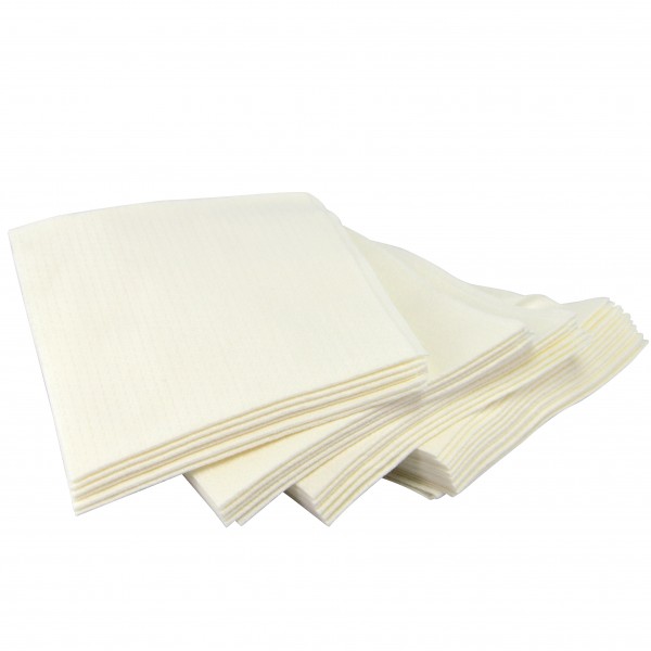 Chiffons de nettoyage 100% polypropylène, 20 sachets x 25 feuilles