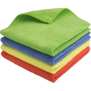 Lavettes microfibre multi-usages x4 — Chiffon microfibre & lavette