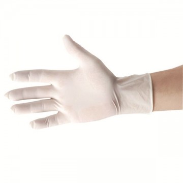 Gants latex légèrement poudrés