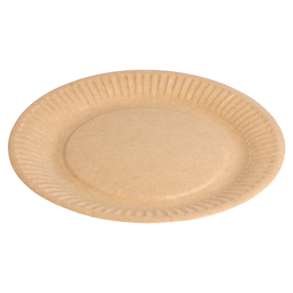 Assiettes en kraft diamètre 18 cm  260 gr/m² (400  20*20)