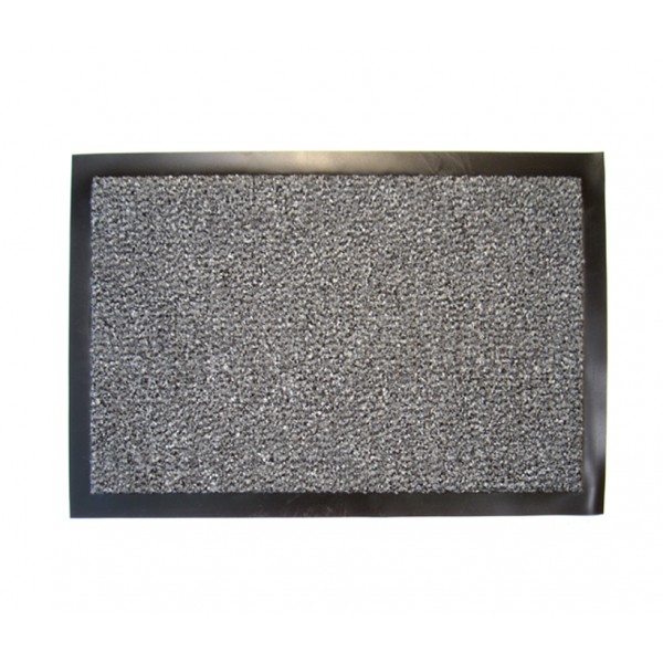 tapis antipoussière gris 40 x 60 cm