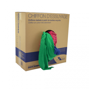 Chiffons de nettoyage colorés 10kg - chiffons de nettoyage