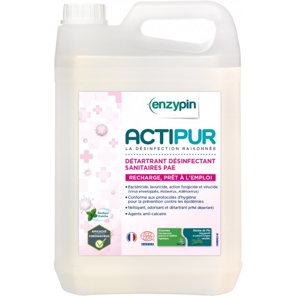 enzypin détartrant désinfectant ecolabel 5 L