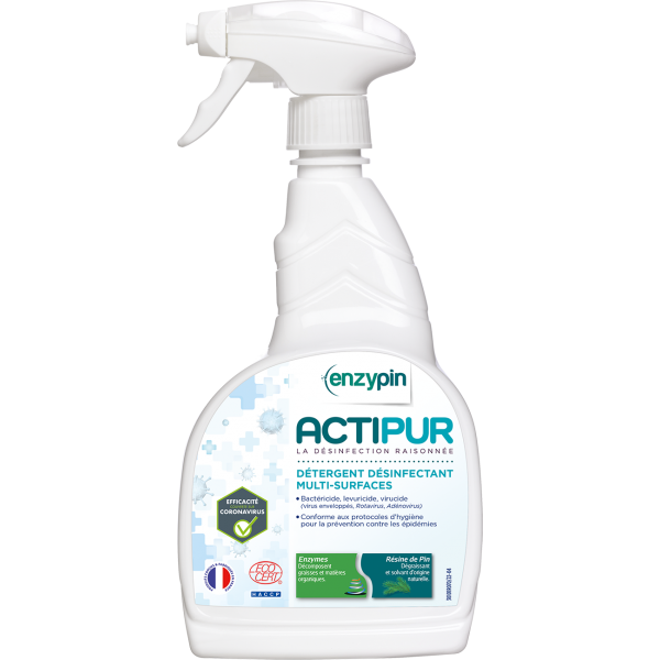 Dégraissant désinfectant multi-surfaces Ecolabel en spray 750 ml (PAE)