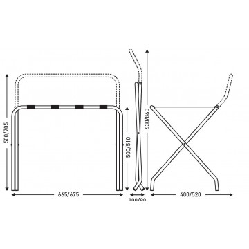 dimensions porte bagages