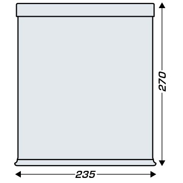 Dimensions corbeille à déchets