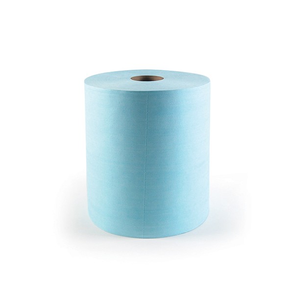 Chiffon non tissé bleu résistant en rouleau de 500 formats