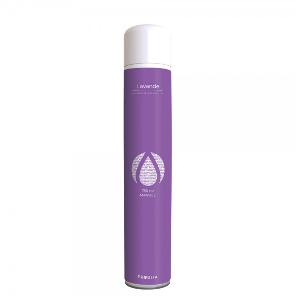 Spray 750 ml au parfum haut de gamme Lavande. Longue rémanence, luxe