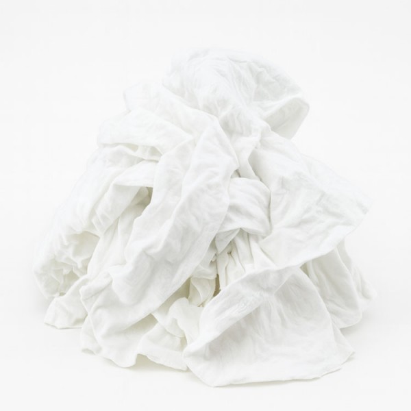Chiffon jersey blanc tee-shirt 100% coton
