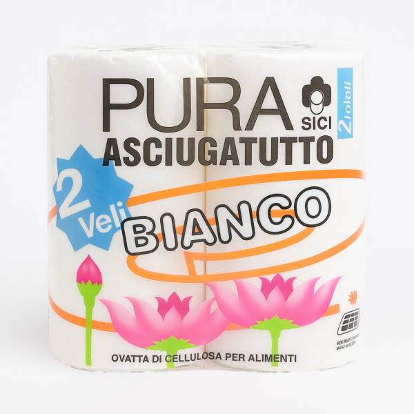 Essuie tout ménager luxe pure ouate blanche molletonnée