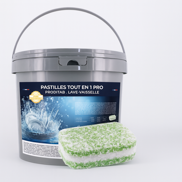 Pastille lave-vaisselle 7 en 1 concentrée - Seau de 150 pastilles