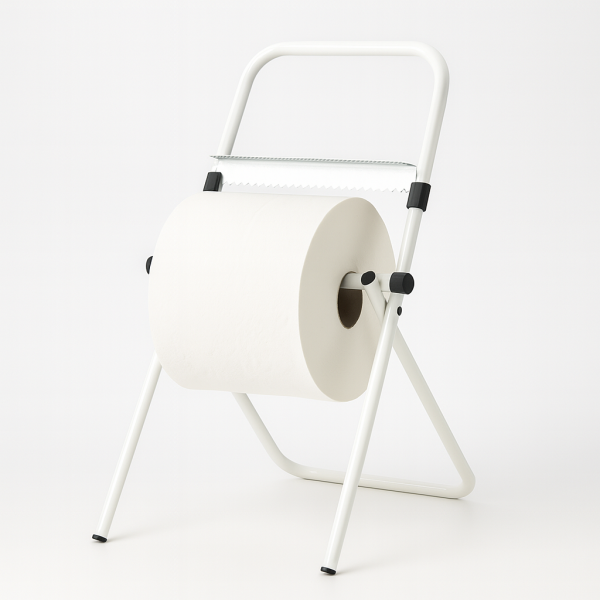 Support sur pied blanc pour bobine de 1000 à 1500 formats