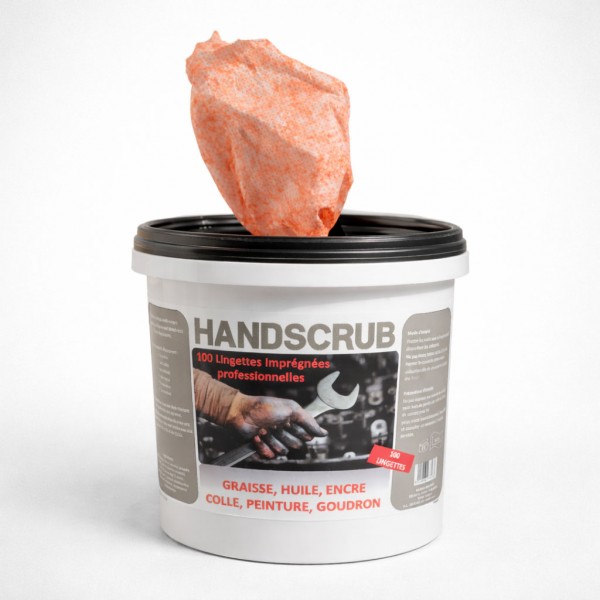 Lingettes imprégnées en non tissé parfum agrumes seau de 100