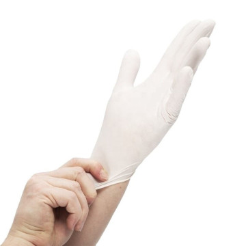 Gants latex légèrement poudrés