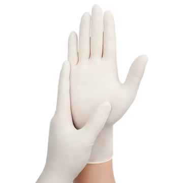 Gants latex légèrement poudrés