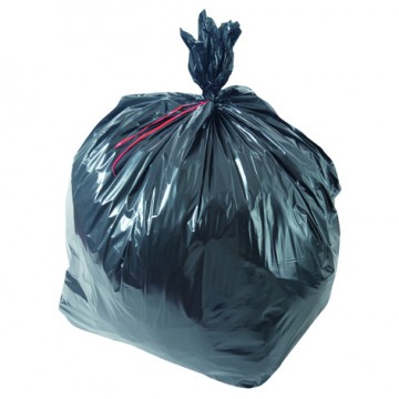 Sac poubelle noir haute densité 110L 22µ rouleau de 25 sacs