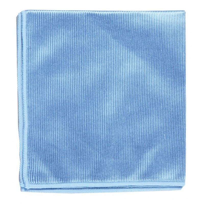 Torchon Microfibre Blanc Bleu 40x70cm x6