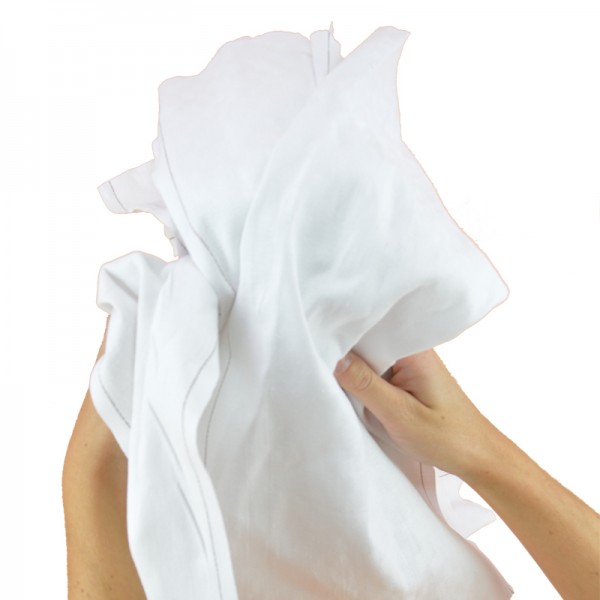 Carton de chiffons textile – blanc – 10kg - Boutique Materiaux