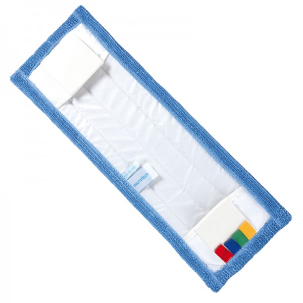 acheter frange de menage à poches microfibre bleu pour support de