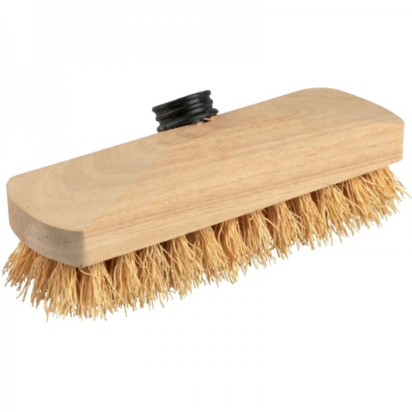 Balai lave pont bois et fibre chiendent - 22 cm sortie 35 mm