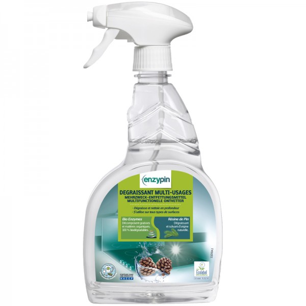 Dégraissant multi-usages Ecolabel Enzypin - Spray de 750 ml
