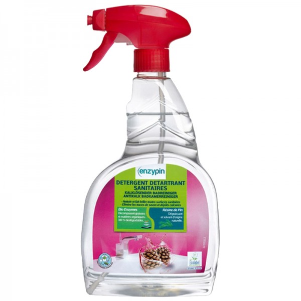 Désinfectant détartrant pour sanitaires Ecolabel - spray de 750 ml