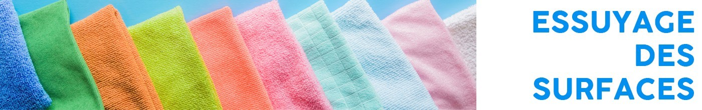 Chiffons recyclés, serpillères, essuyages microfibres pour les Pros !